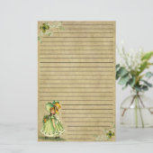 Little Saint Patty's Day Girl - Stationery Briefpapier (Stehend Vorderseite)
