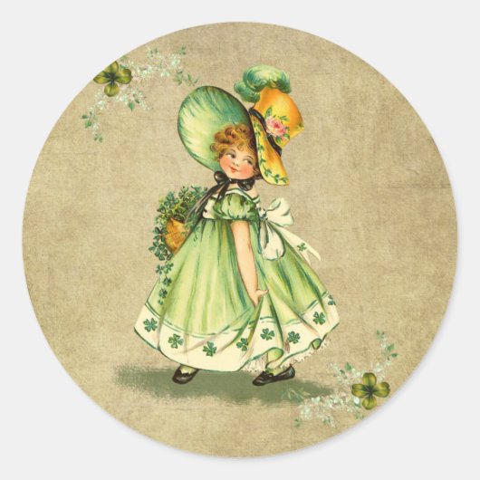 Little Saint Patty's Day Girl- Sticker (Vorderseite)
