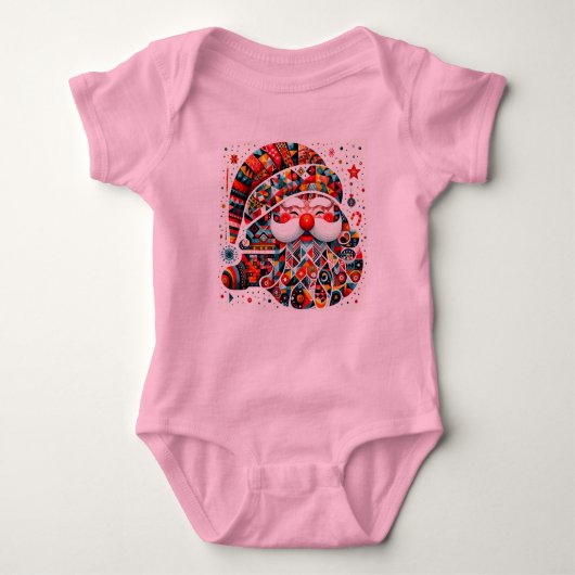 Little Santa Bodysuit Baby Strampler (Vorderseite)