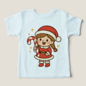 Little Santa Girl with Candy Cane (Design Vorderseite)