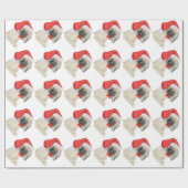 Little Santa Pekingese Geschenkpapier (Flach)