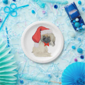 Little Santa Pekingese Pappteller (Party)