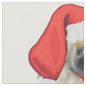Little Santa Pekingese Stoff (Nahaufnahme)