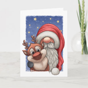 Little Santa und seine kleinen Rentiere Karte