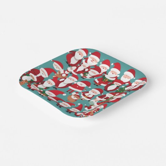 Little Santas Pappteller (Gewinkelt)