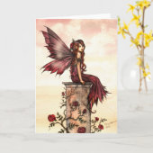 Little Scarlet Rose Fairy Card Karte (Gelbe Blume)