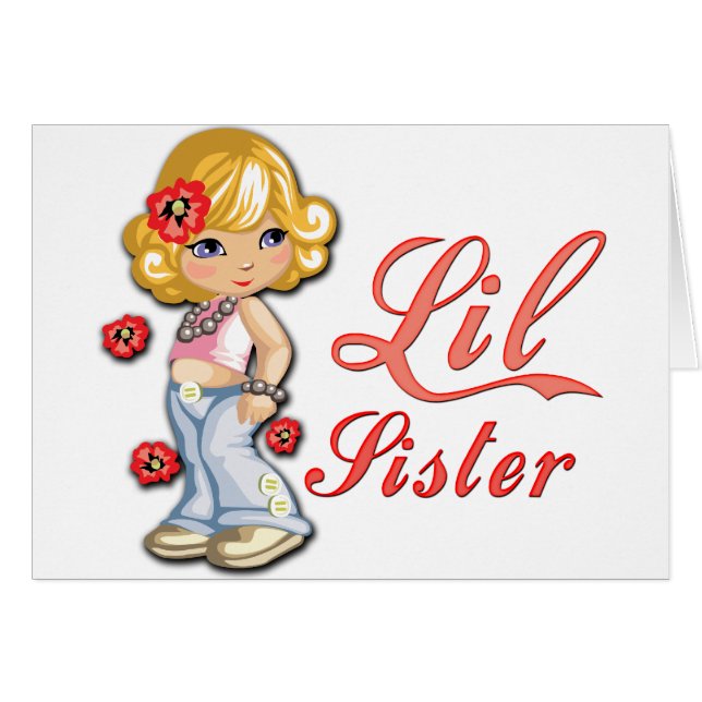 LIttle Schwester und Blume (Vorderseite (Horizontal))
