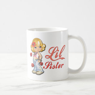 LIttle Schwester und Blume Kaffeetasse