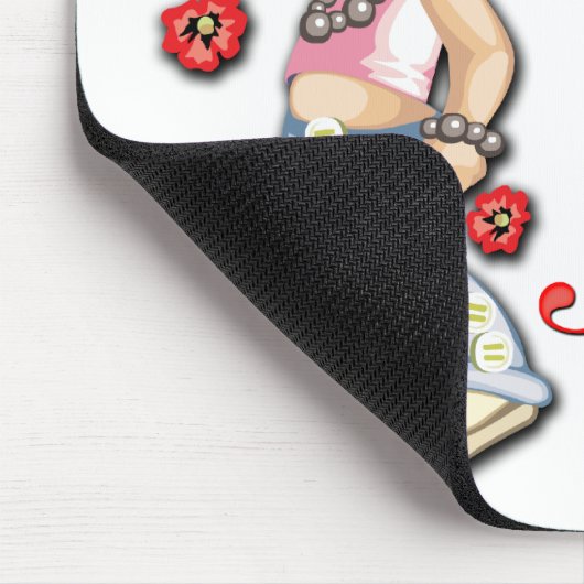 LIttle Schwester und Blume Mousepad (Ecke)