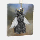 Little Scottie Angel Keramikornament (Rechts)