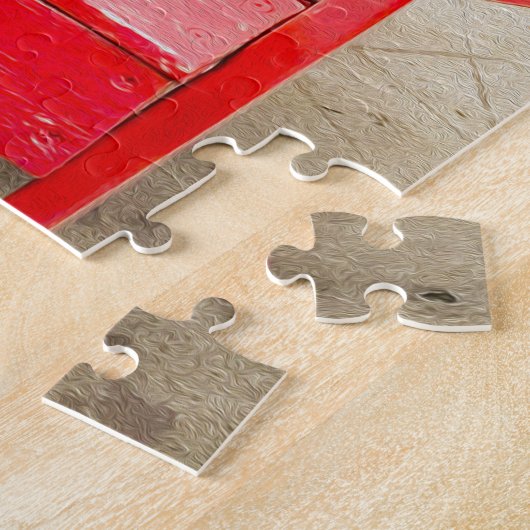 Little Scottie in einem großen roten Stuhl Puzzle (Seite)