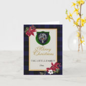 Little Scottish Clan Tartan & Crest Karte (Gelbe Blume)