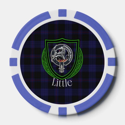 Little Scottish Clan Tartan & Crest Pokerchips (Vorderseite)
