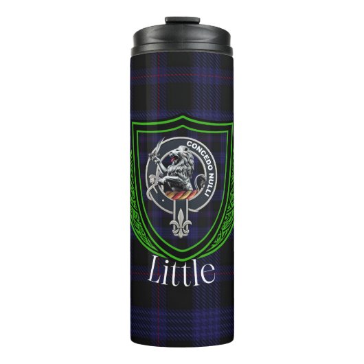 Little Scottish Clan Tartan & Crest Thermosbecher (Vorderseite)