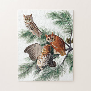 Little Screech Owl von John James Audubon Puzzle