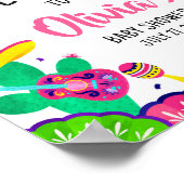 Little Senorita Fiesta Baby Dusche Empfang Poster (Ecke)