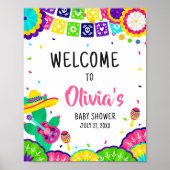 Little Senorita Fiesta Baby Dusche Empfang Poster (Vorne)