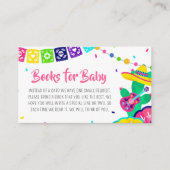 Little Senorita Fiesta Baby Shower Books for Baby Begleitkarte (Vorderseite)