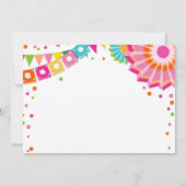 Little Senorita Fiesta Cactus Pink Erster Geburtst Einladung (Rückseite)