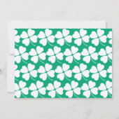 Little Shamrock Modern Boy Photo 1st Birthday Einladung (Rückseite)