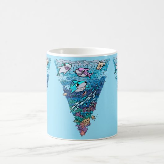 Little Shark Doodle Kaffeetasse (Mittel)
