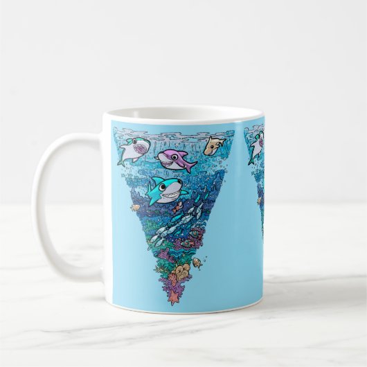 Little Shark Doodle Kaffeetasse (Links)