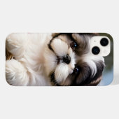 Little Shih Tzu Puppy-Basket-Blume Case-Mate iPhone Hülle (Rückseite (Horizontal))