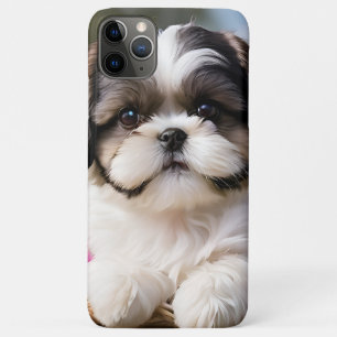 Little Shih Tzu Puppy-Basket-Blume Case-Mate iPhone Hülle