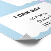 Little Shining Star 1. Geburtstag Meilenstein Poster (Ecke)