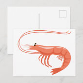 Little Shrimp Postkarte (Vorne/Hinten)