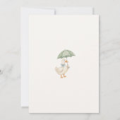 Little Silly Goose baby Shower Einladung (Rückseite)