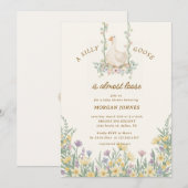 Little Silly Goose baby Shower Einladung (Vorne/Hinten)