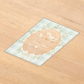 Little Silly Goose Baby Shower Sage Gingham Acryleinladungen (Ablage )