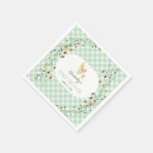 Little Silly Goose Gender Neutral Baby Shower Serviette (Ecke)