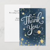 Little Simple Chic Celestial Dankeskarte (Vorne/Hinten)