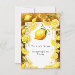 Little Simple Lemon Birthday Dankeskarte