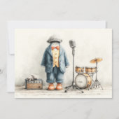 Little Singer 1. Geburtstag Party Einladung (Vorderseite)