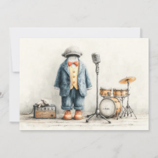 Little Singer 1. Geburtstag Party Einladung