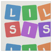 Little Sis Custom Tuch Stoff (Nahaufnahme)