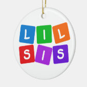 Little Sis-Ornamente Keramik Ornament (Links)