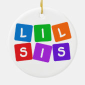 Little Sis-Ornamente Keramik Ornament (Hinten)