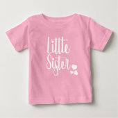 Little Sister Baby Shirt - Begrüßung eines neuen G (Vorderseite)