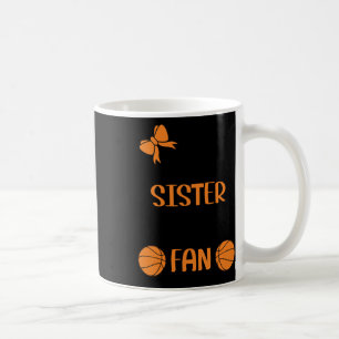 Little Sister Biggest Fan Basketball Sister Kaffeetasse