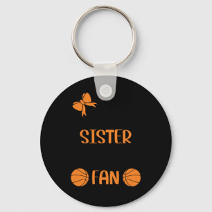 Little Sister Biggest Fan Basketball Sister Schlüsselanhänger