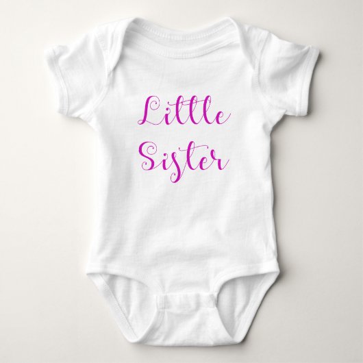 Little Sister Bodysuit Baby Strampler (Vorderseite)