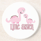 Little Sister Dinosaur Sandstein Untersetzer (Vorne)
