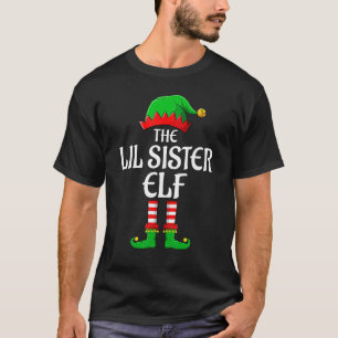 Little Sister Elf Matching Familie Weihnachten Paj T-Shirt