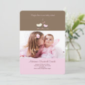 Little Sister Foto Geburtsankündigung Ankündigung (Stehend Vorderseite)