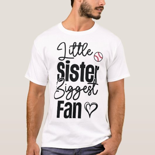 Little-Sister-Größte-Fan-Svg T-Shirt (Vorderseite)