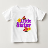 Little Sister Ladybug Baby T-shirt (Vorderseite)